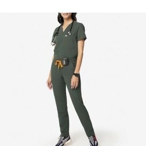 Figs Scrubs Moss Green Small Set Catarina & Yola